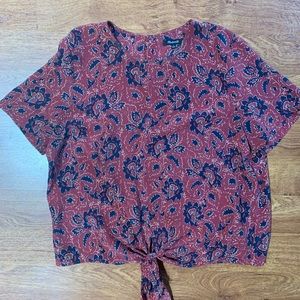 Madewell Silk Paisley Top